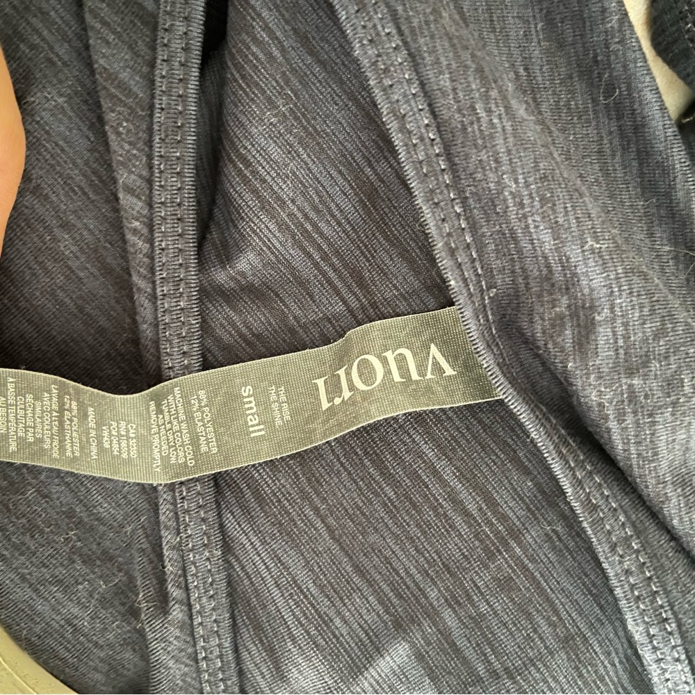 VUORI Lux Long Sleeve V Neck Midnight Heather Knit Drawstring Jumpsuit Small - Picture 4 of 4